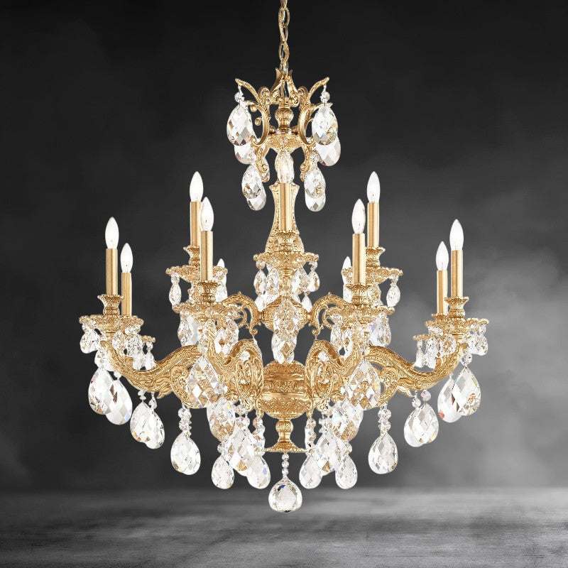 Milano 12-light Crystal Chandelier 32"